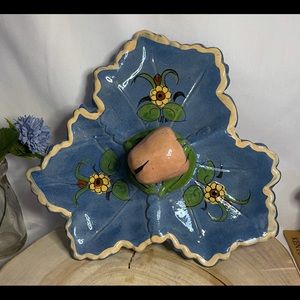 Vintage Hand painted 1960’s Nut or Candy Serving Platter